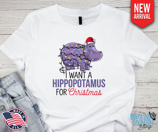 Hippopotamus For Christmas – Multi Small / Short Shirt